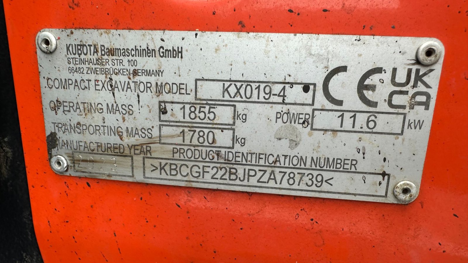 Bagger typu Kubota KX019-4, Gebrauchtmaschine v Rønnede (Obrázek 10)
