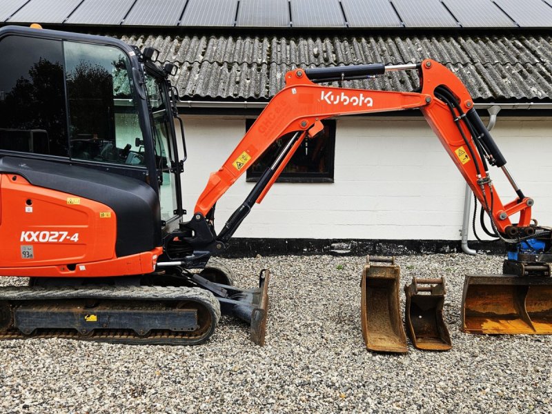 Bagger des Typs Kubota kx027-4 / Rotortilt / 2700 timer / skovlsæt, Gebrauchtmaschine in Arden