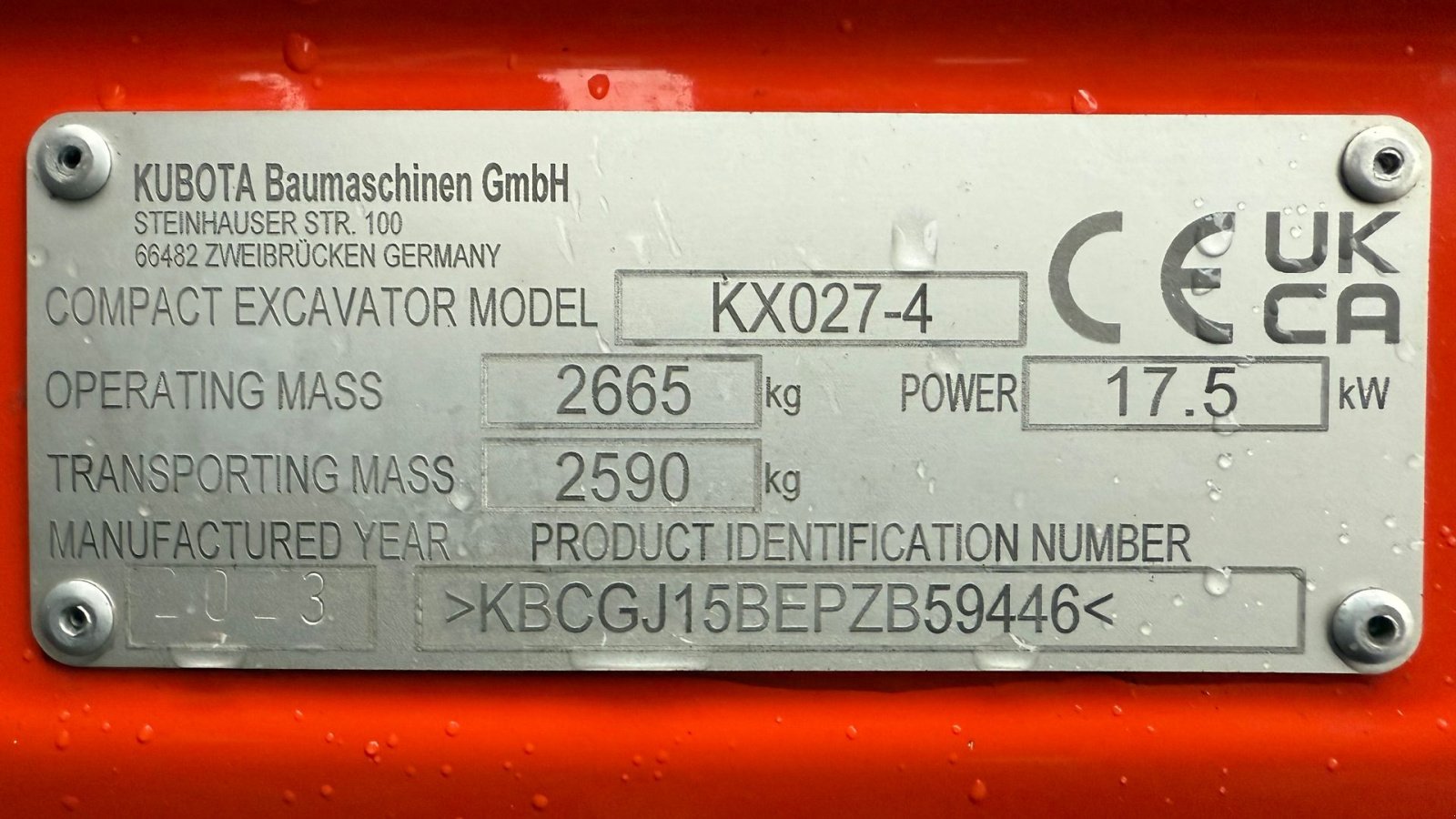 Bagger typu Kubota kx027-4, Gebrauchtmaschine v Gjerlev J. (Obrázek 18)
