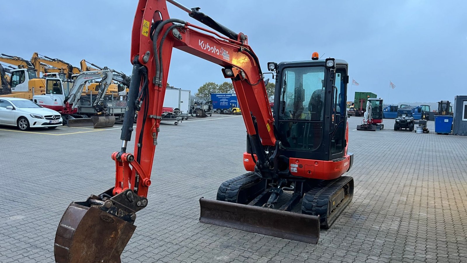 Bagger типа Kubota Kx042-4 Hydraulisk s40 + graveskovl, Gebrauchtmaschine в Rønnede (Фотография 8)