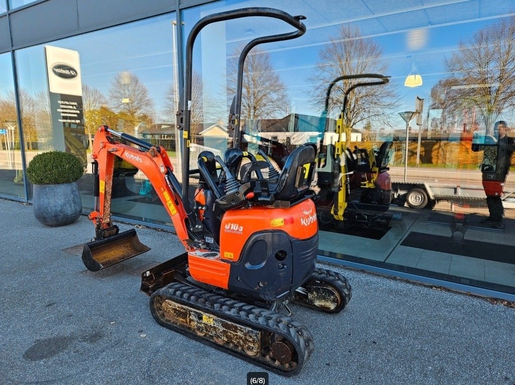 Bagger des Typs Kubota U 10-3, Gebrauchtmaschine in Fårevejle (Bild 6)