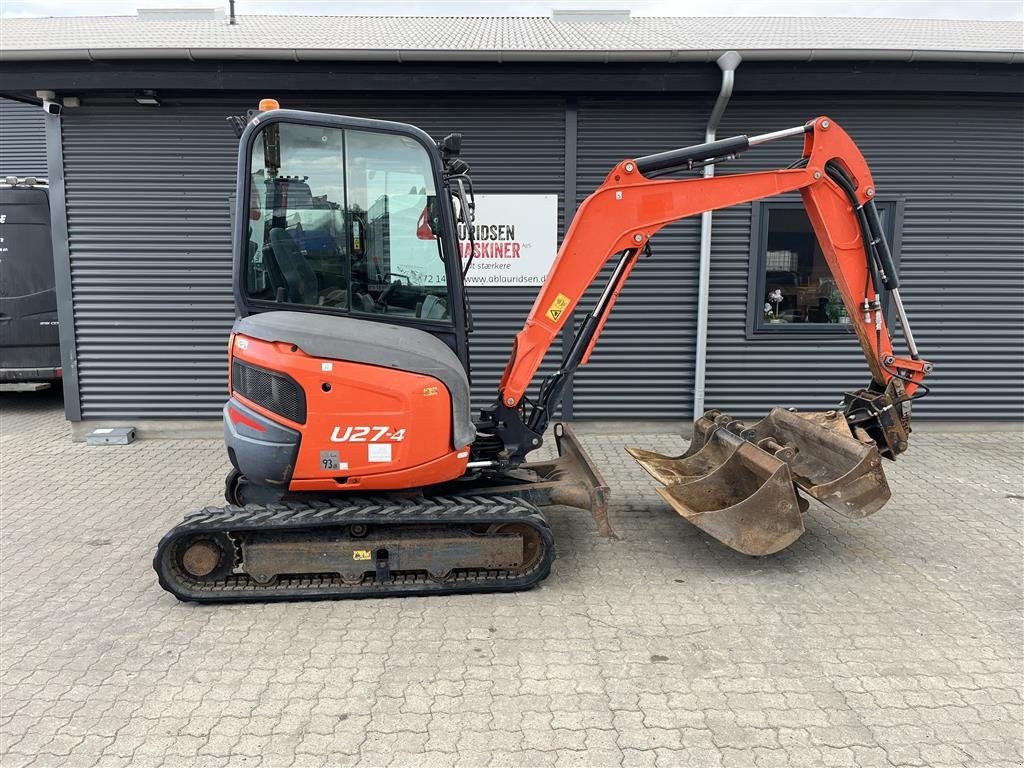 Bagger typu Kubota U 27-4 kipbar planerskovl og 3 graveskovle, Gebrauchtmaschine w Rønnede (Zdjęcie 1)