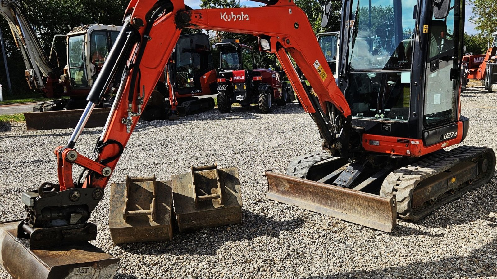 Bagger tipa Kubota U 27-4 / skovlsæt / med powertilt og 3800 timer, Gebrauchtmaschine u Arden (Slika 5)