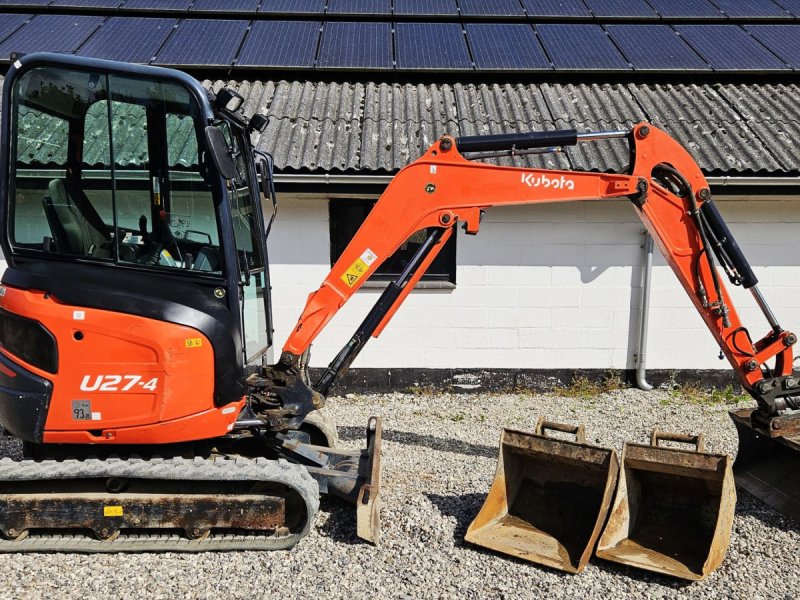 Bagger des Typs Kubota U 27-4 / skovlsæt / med powertilt og 3800 timer, Gebrauchtmaschine in Arden (Bild 1)