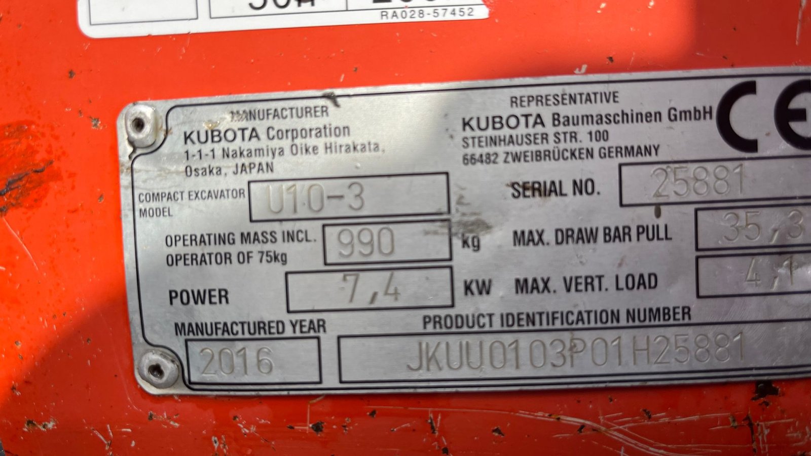 Bagger typu Kubota U10-3 Kipbar planerskovl og 2 grave skovle, Gebrauchtmaschine v Rønnede (Obrázek 15)