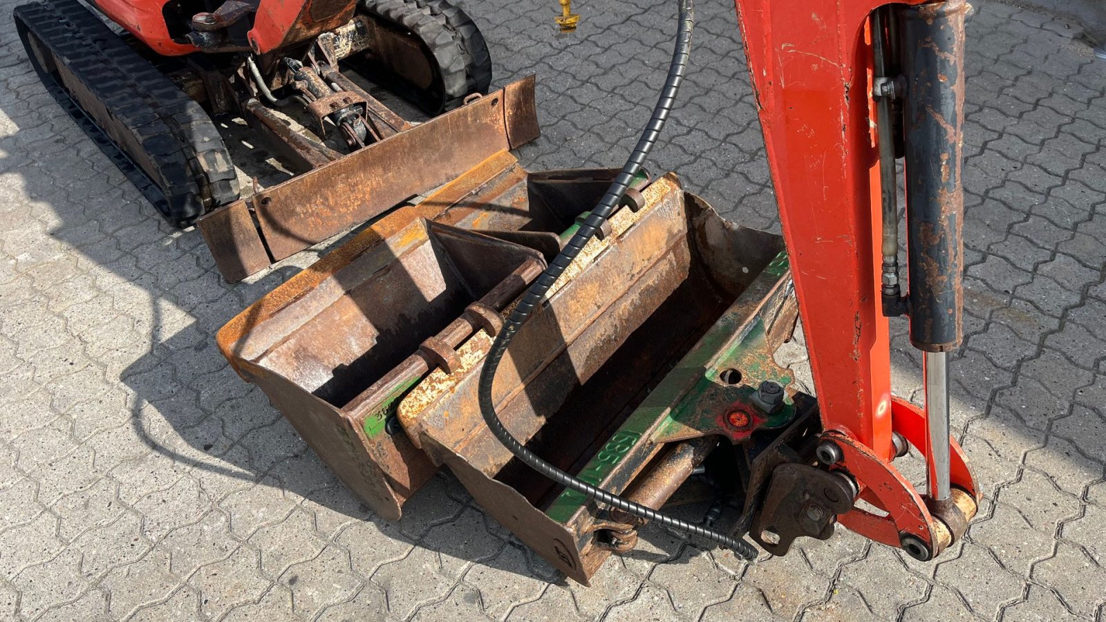 Bagger typu Kubota U10-3 Kipbar planerskovl og 2 grave skovle, Gebrauchtmaschine v Rønnede (Obrázek 3)