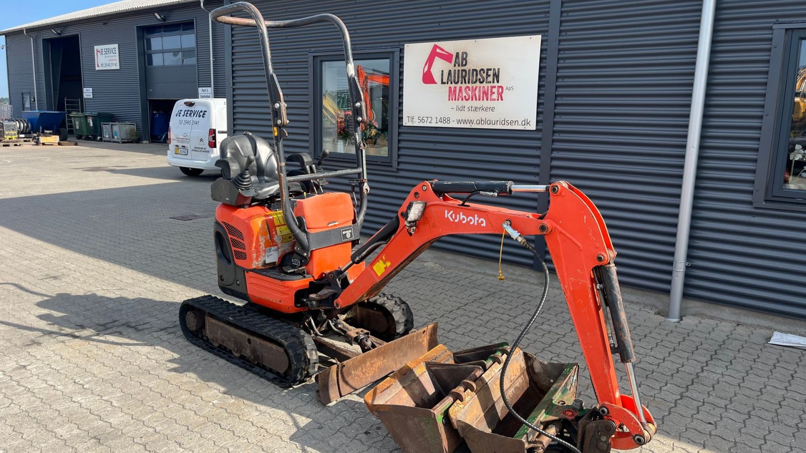 Bagger typu Kubota U10-3 Kipbar planerskovl og 2 grave skovle, Gebrauchtmaschine v Rønnede (Obrázek 2)