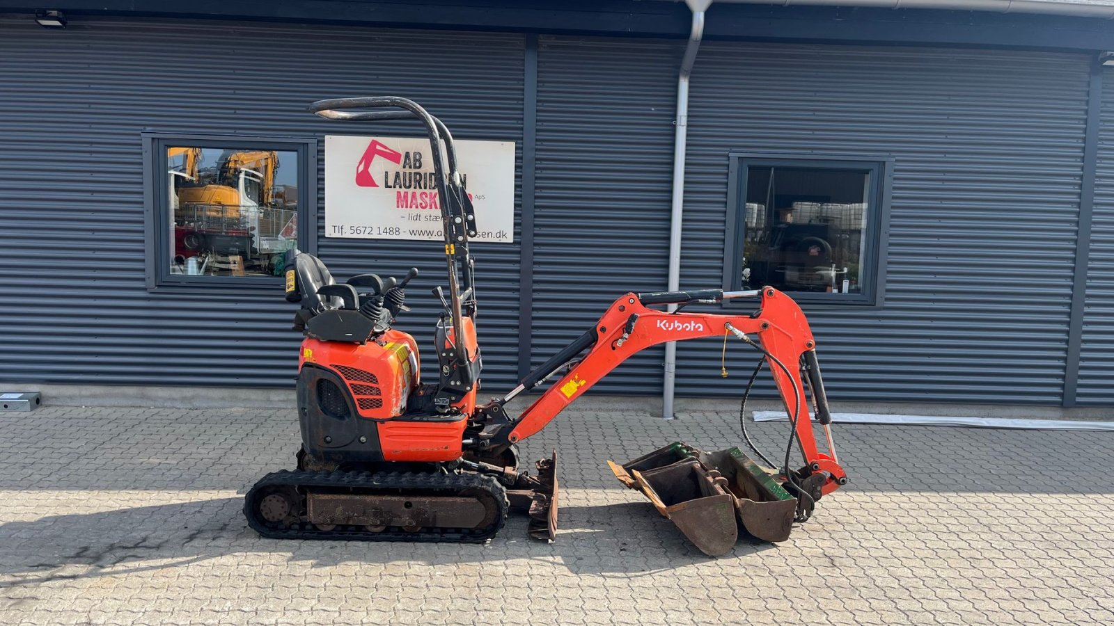 Bagger typu Kubota U10-3 Kipbar planerskovl og 2 grave skovle, Gebrauchtmaschine v Rønnede (Obrázek 1)