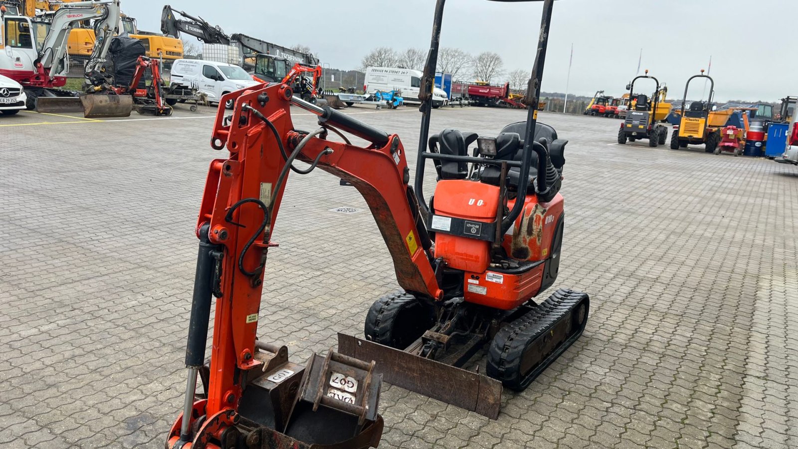 Bagger типа Kubota U10-3 Side Lever med udskudsarm, Gebrauchtmaschine в Rønnede (Фотография 4)