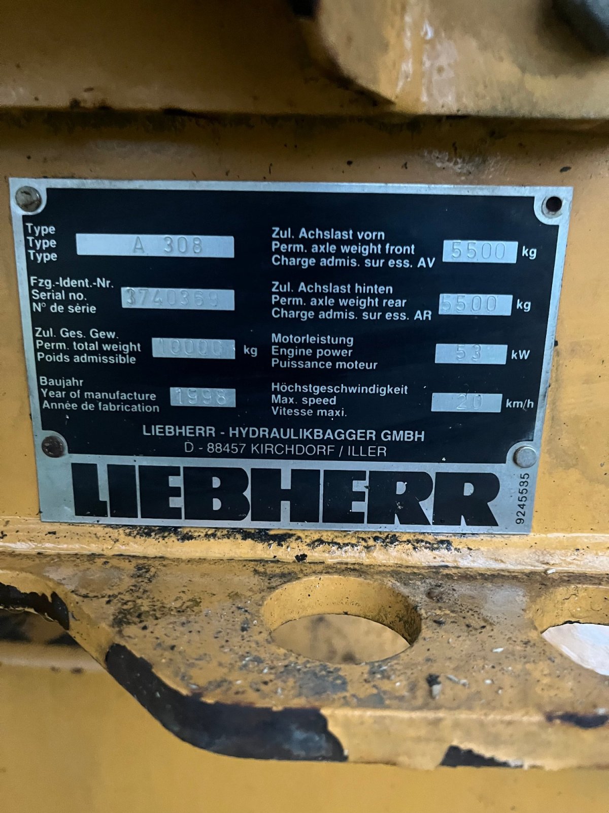 Bagger typu Liebherr A 308, Gebrauchtmaschine v sattledt (Obrázek 6)