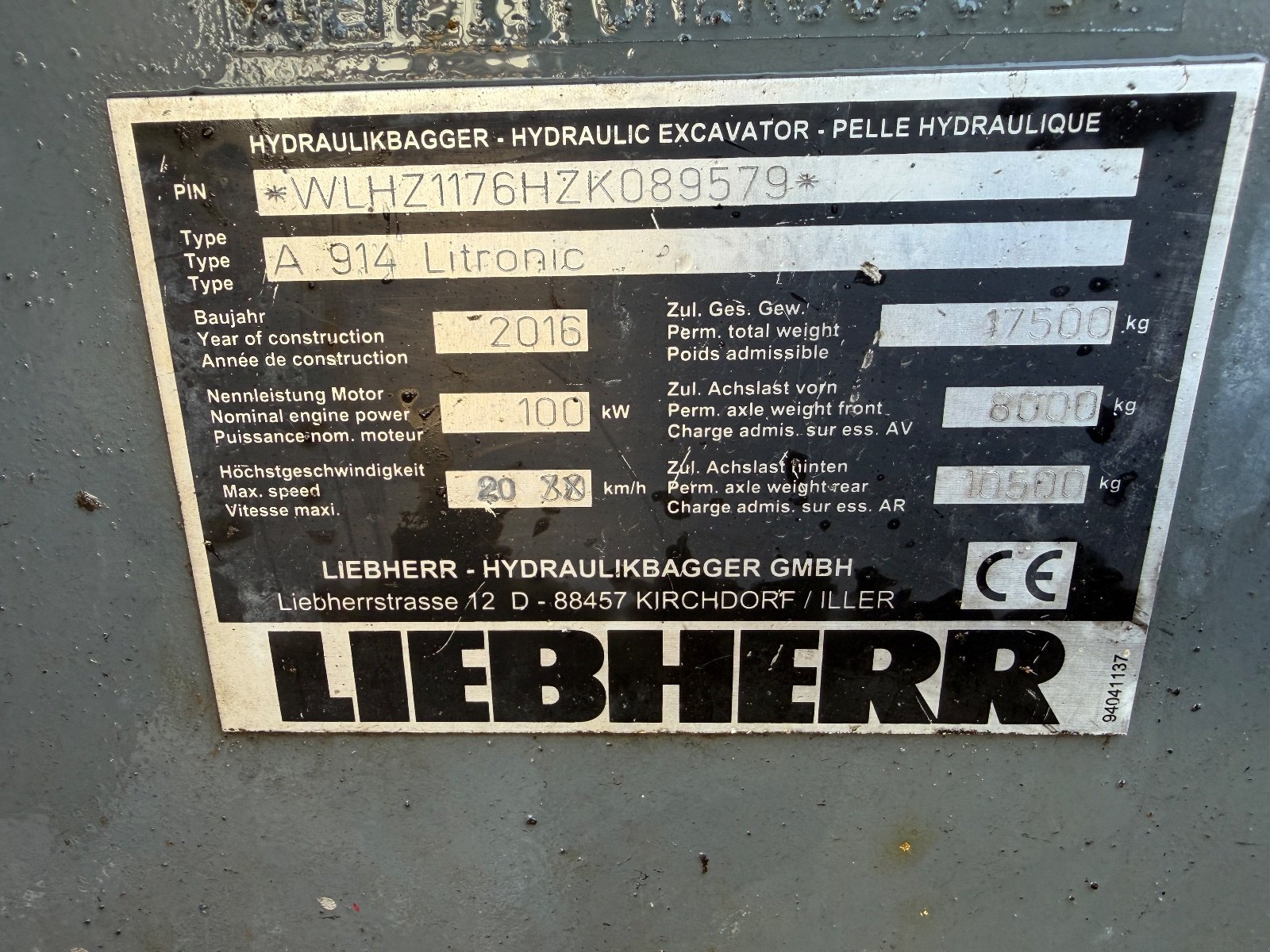 Bagger of the type Liebherr A 914 B Litronic, Gebrauchtmaschine in Bochum (Picture 8)