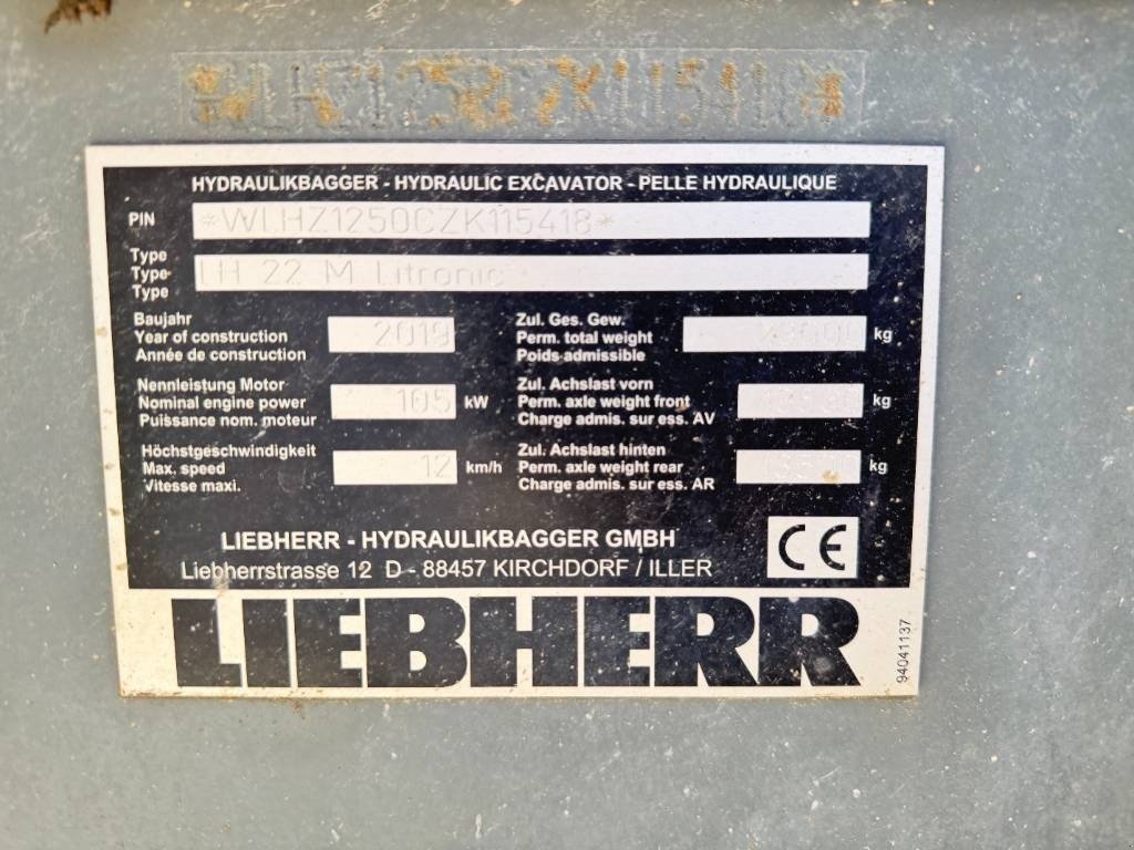 Bagger tipa Liebherr LH 22, Gebrauchtmaschine u Vojens (Slika 19)