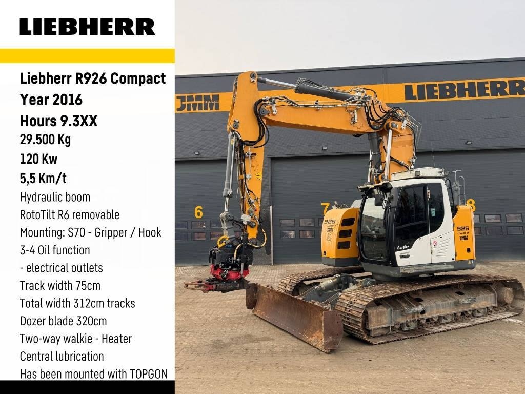 Bagger del tipo Liebherr R 926 Compact Litronic, Gebrauchtmaschine en Vojens (Imagen 1)