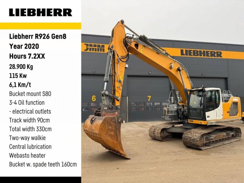 Bagger del tipo Liebherr R926, Gebrauchtmaschine en Vojens
