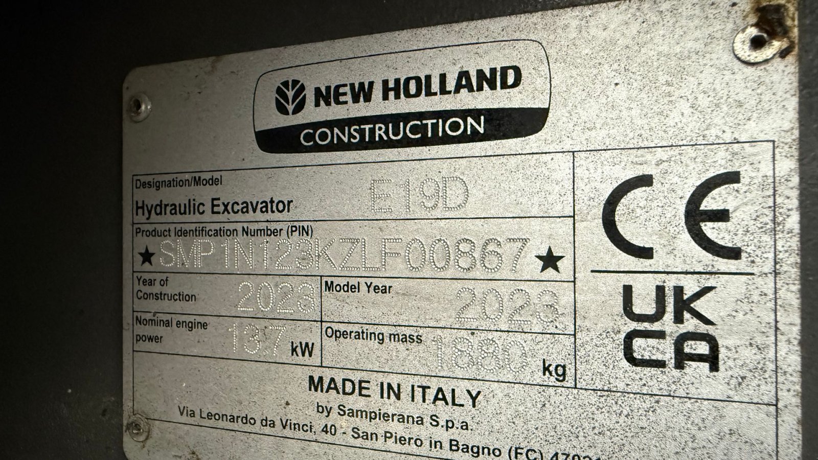 Bagger za tip New Holland E19D CAB AG, Gebrauchtmaschine u Gjerlev J. (Slika 2)