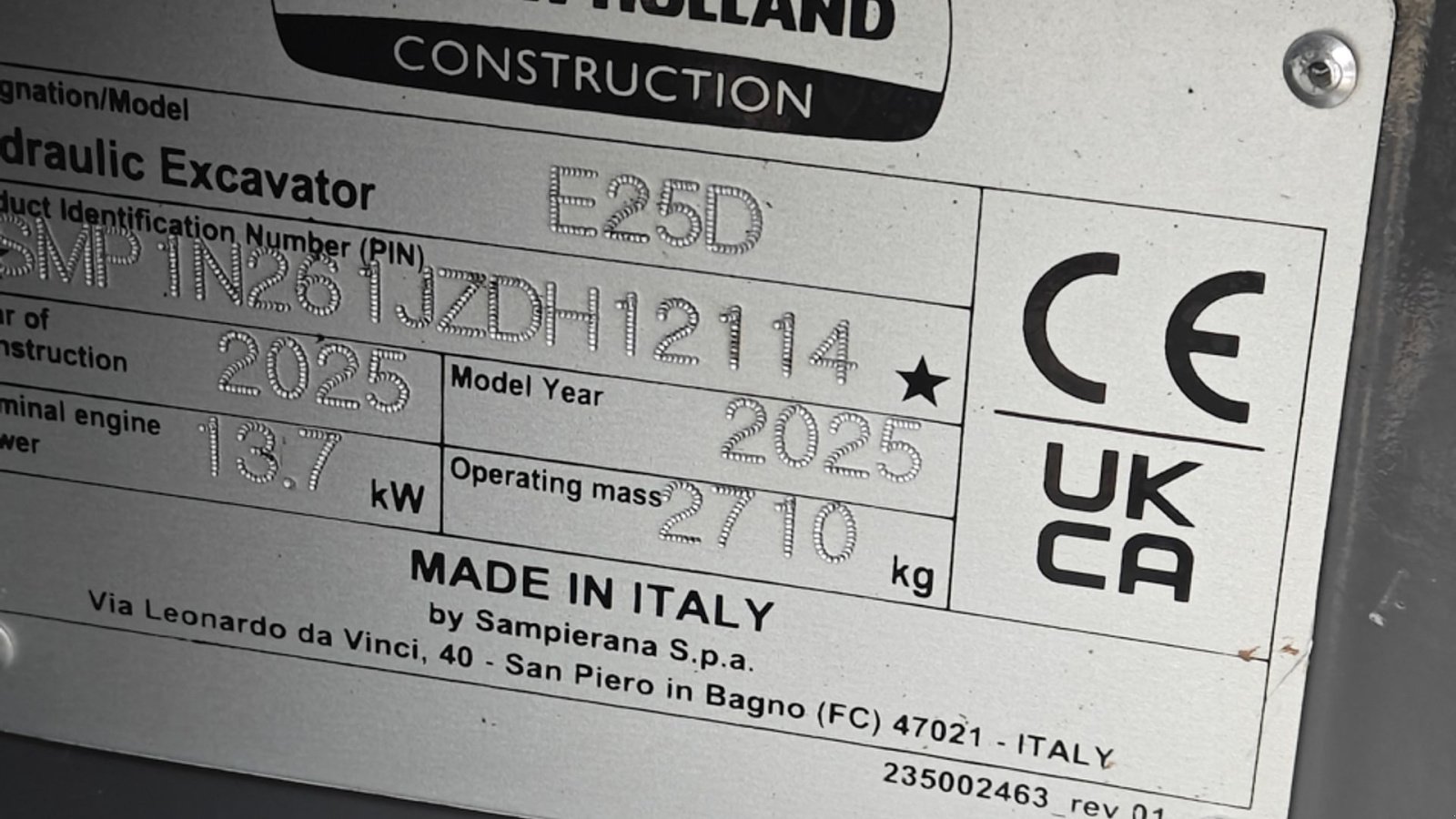 Bagger del tipo New Holland E25D, Gebrauchtmaschine In Vrå (Immagine 22)