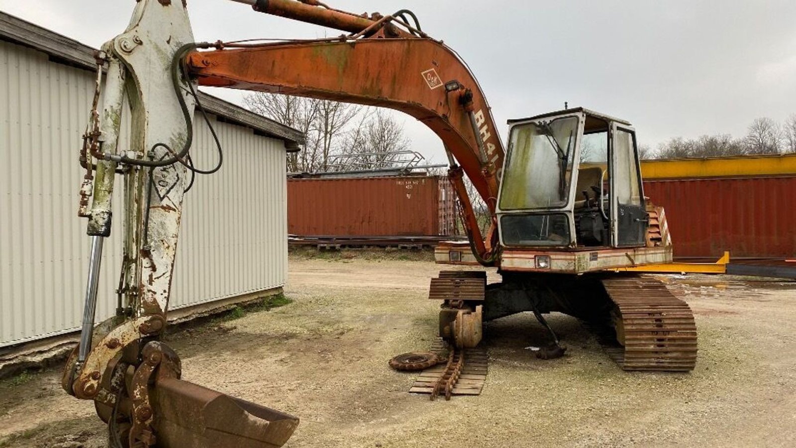 Bagger du type O&K RH4 LC 1983, Gebrauchtmaschine en Rødovre (Photo 1)