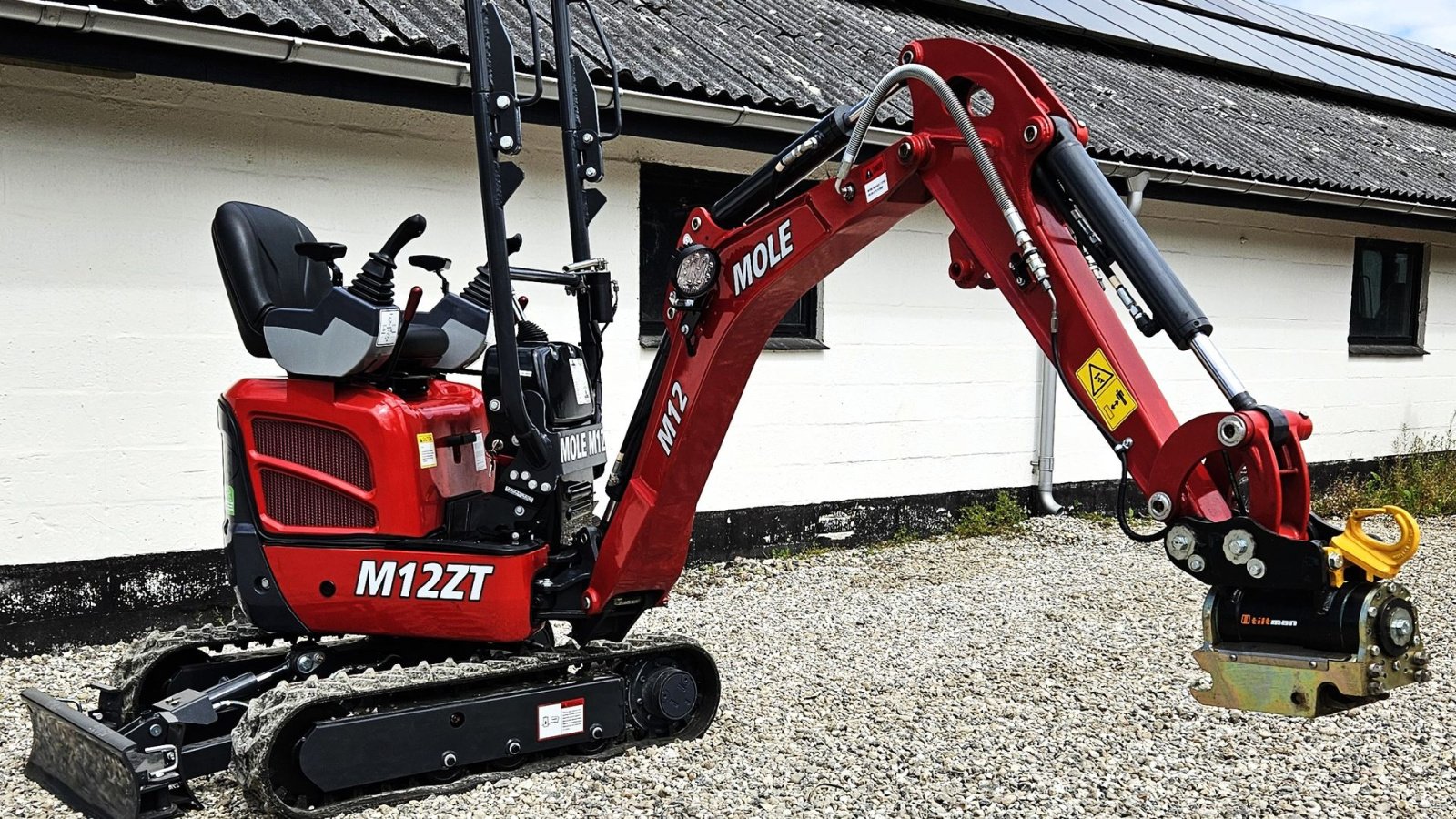 Bagger des Typs Sonstige M12  / fabriksny / med skovle & Kubota motor, Gebrauchtmaschine in Arden (Bild 8)