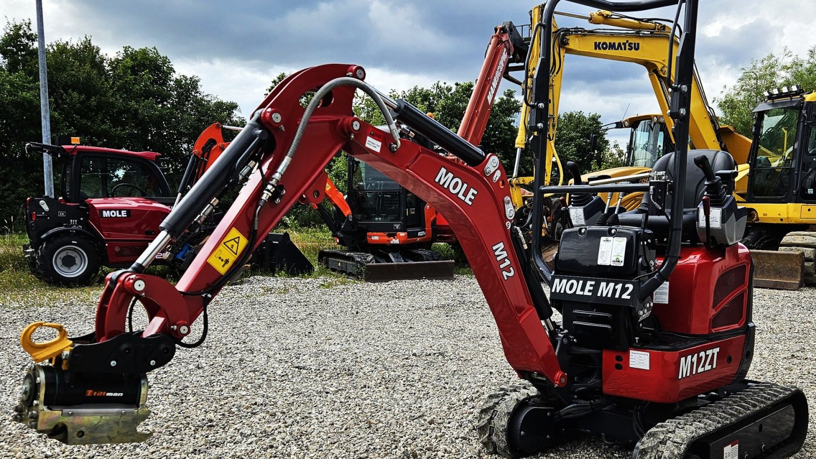 Bagger des Typs Sonstige M12  / fabriksny / med skovle & Kubota motor, Gebrauchtmaschine in Arden (Bild 3)