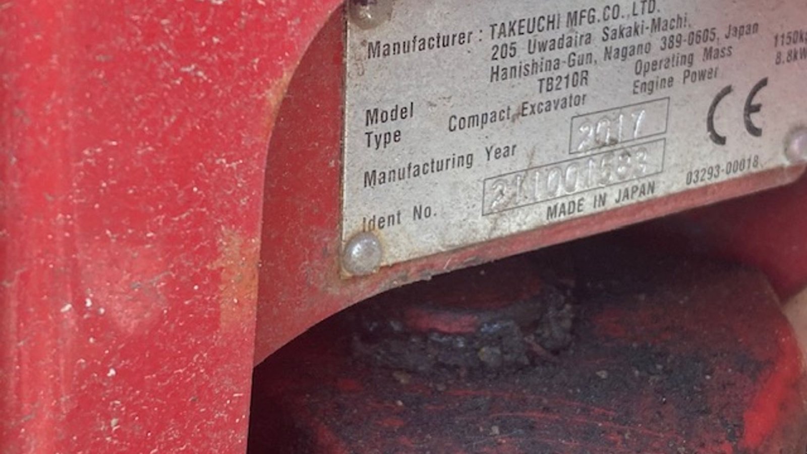 Bagger za tip Takeuchi TB 210R, Gebrauchtmaschine u Roskilde (Slika 7)