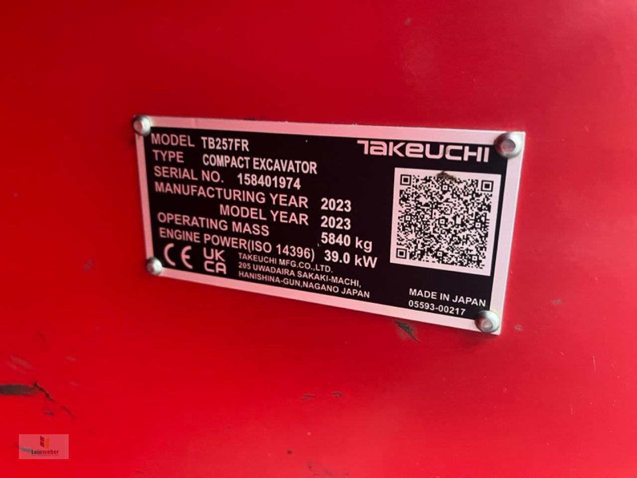 Bagger del tipo Takeuchi TB 257 FR V1, Gebrauchtmaschine In Neuhof - Dorfborn (Immagine 10)