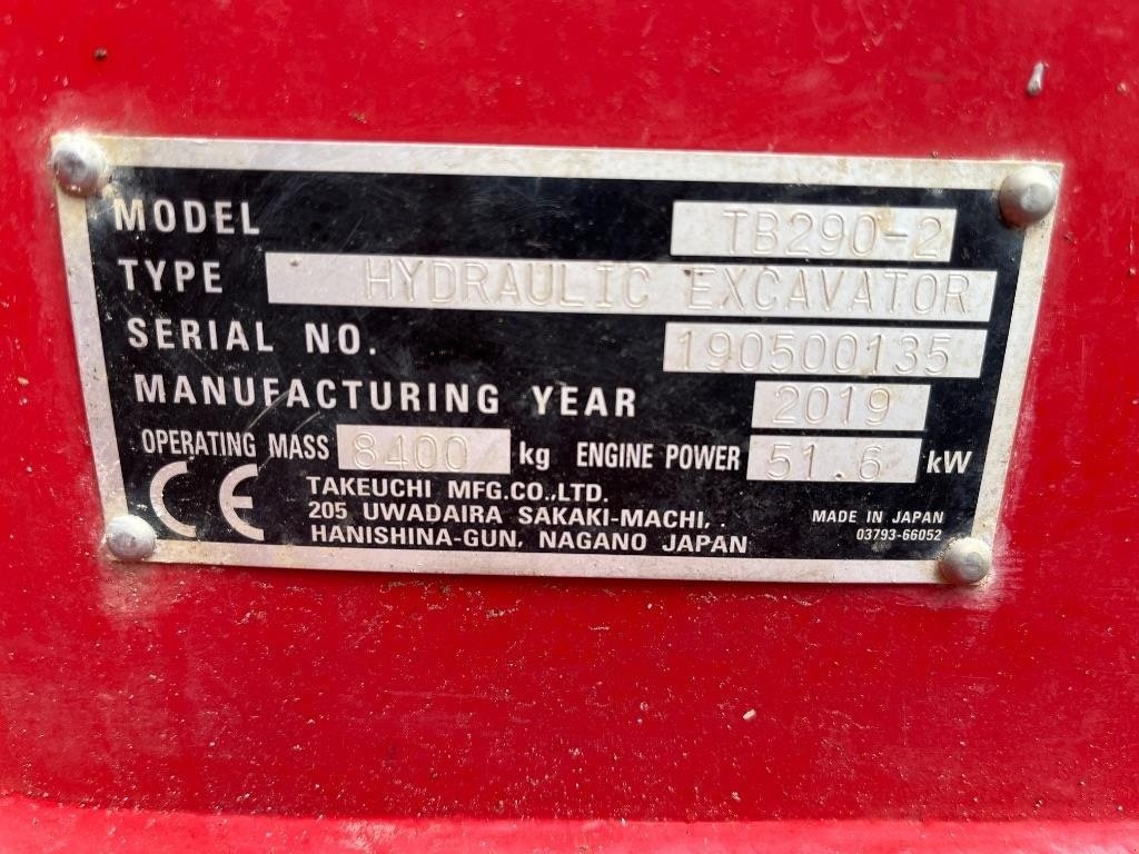 Bagger του τύπου Takeuchi TB 290, Gebrauchtmaschine σε Vojens (Φωτογραφία 5)