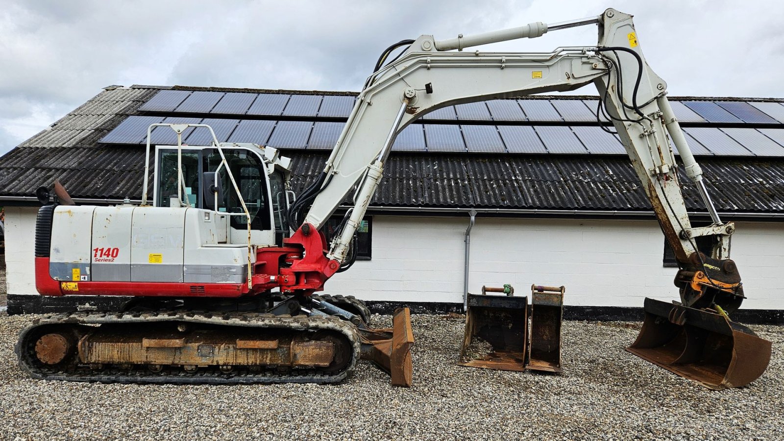 Bagger des Typs Takeuchi TB1140 Serie 2 / årgang 2014 / med skovlsæt / 6300 timer, Gebrauchtmaschine in Arden (Bild 1)