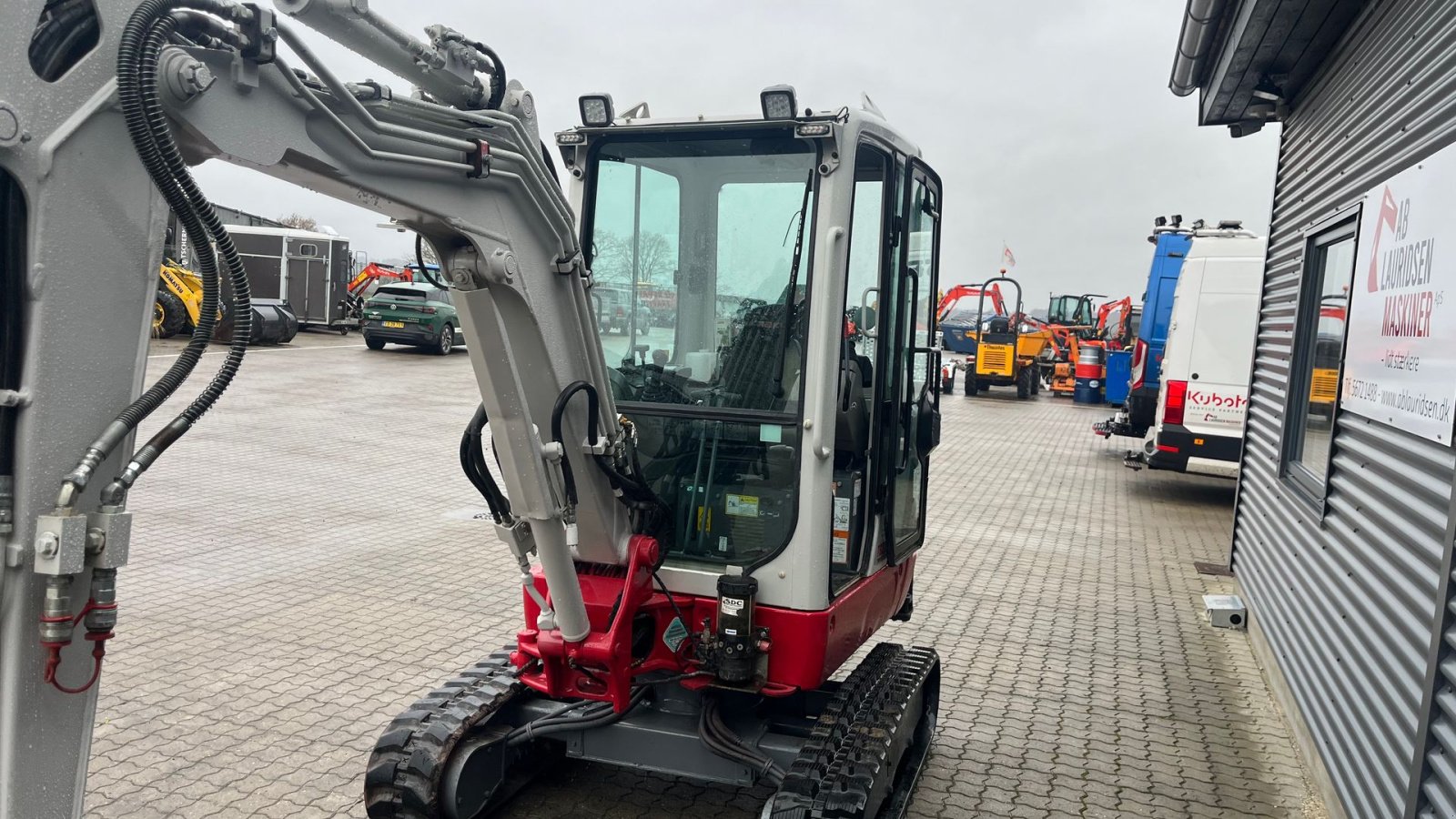Bagger tipa Takeuchi TB225 Hydraulisk Tiltfæste, centralsmørring +3 skovle, Gebrauchtmaschine u Rønnede (Slika 8)