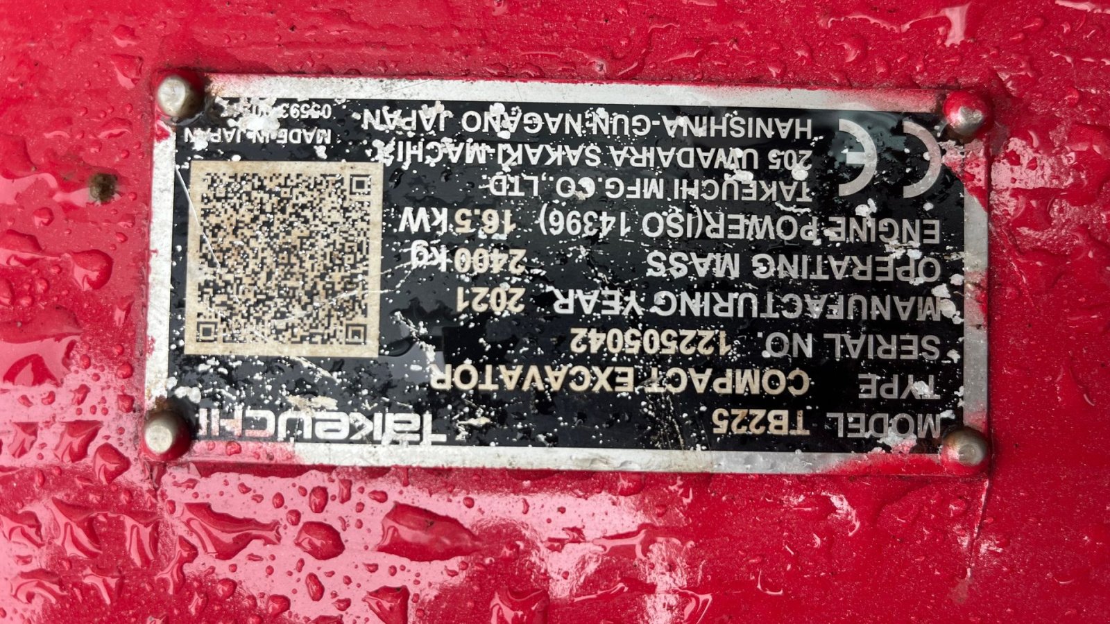 Bagger tipa Takeuchi TB225 Hydraulisk Tiltfæste, centralsmørring +3 skovle, Gebrauchtmaschine u Rønnede (Slika 21)