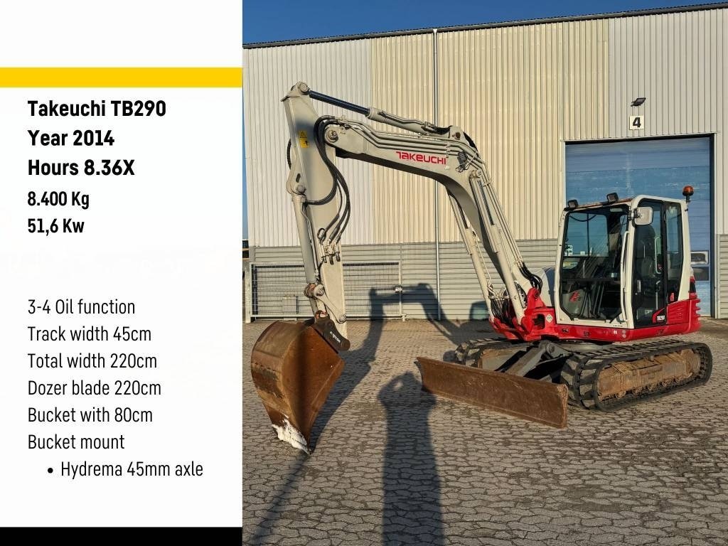 Bagger a típus Takeuchi TB290, Gebrauchtmaschine ekkor: Vojens (Kép 1)