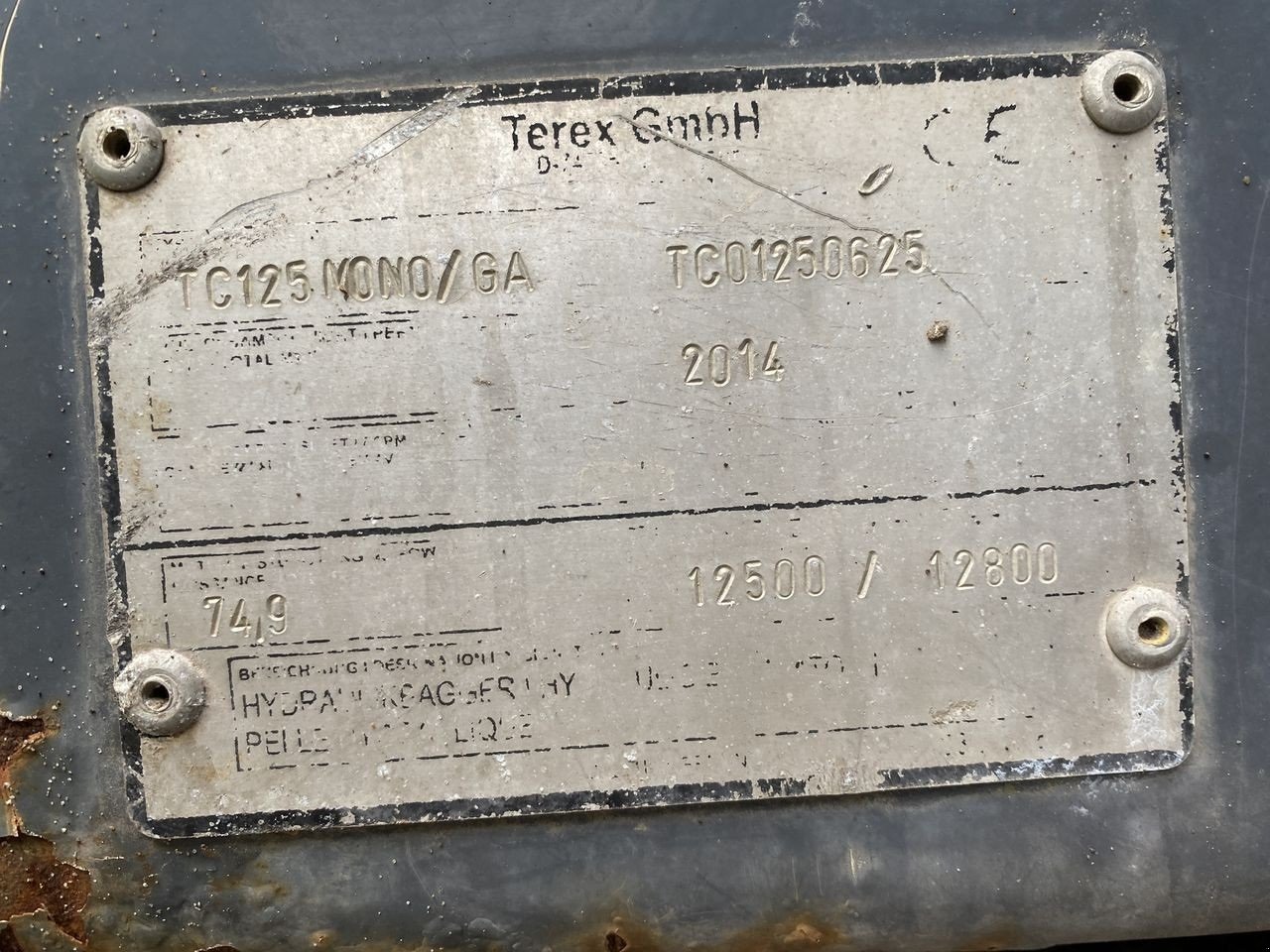 Bagger za tip Terex TC125, Gebrauchtmaschine u Skive (Slika 13)