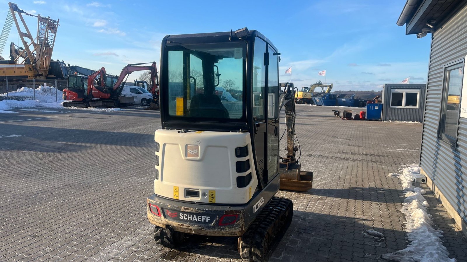 Bagger des Typs Terex tc22 Hydraulisk hurtigskifte Svensker planer skovl og 1 graveskovl., Gebrauchtmaschine in Rønnede (Bild 3)