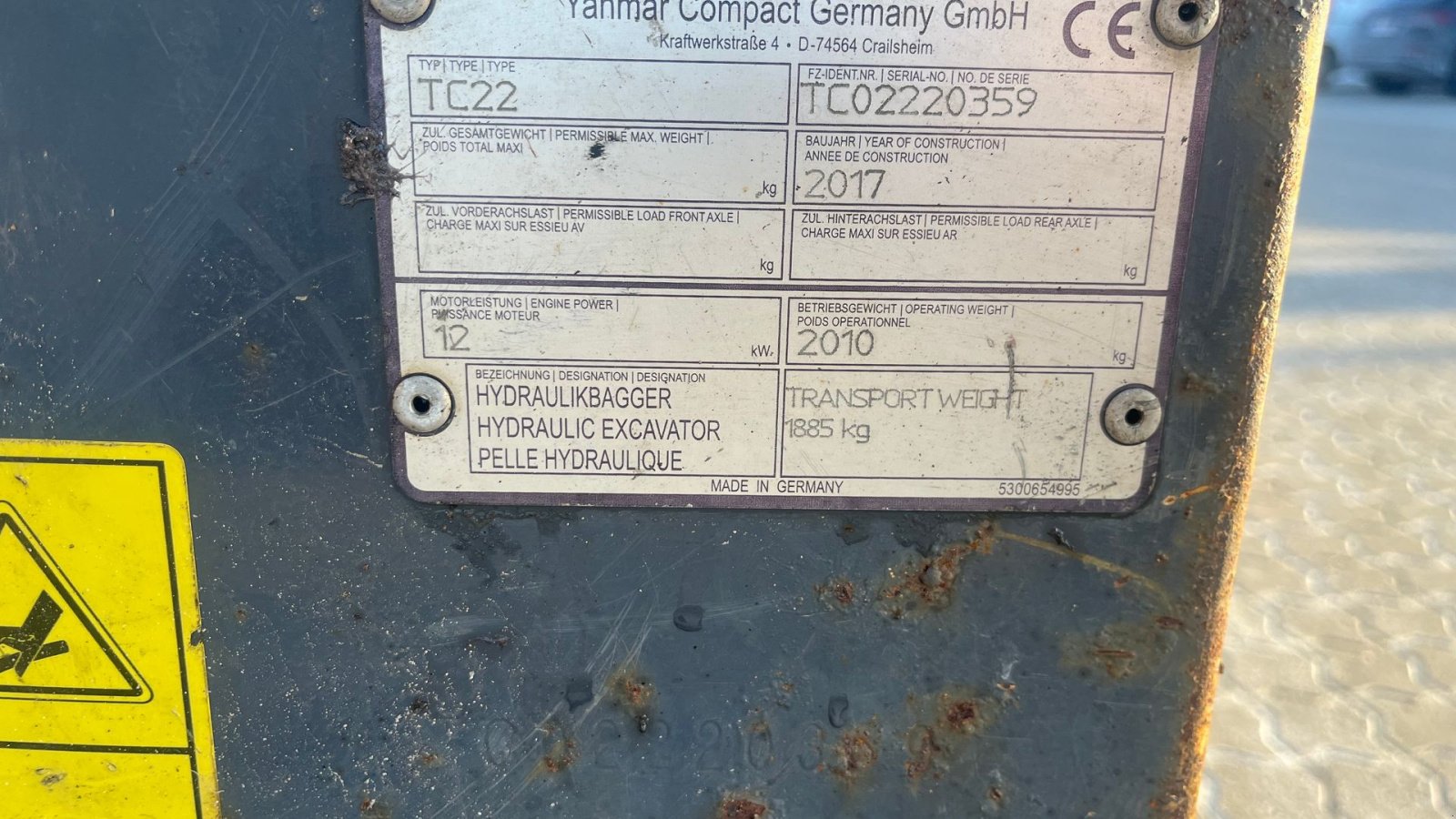 Bagger des Typs Terex tc22 Hydraulisk hurtigskifte Svensker planer skovl og 1 graveskovl., Gebrauchtmaschine in Rønnede (Bild 9)