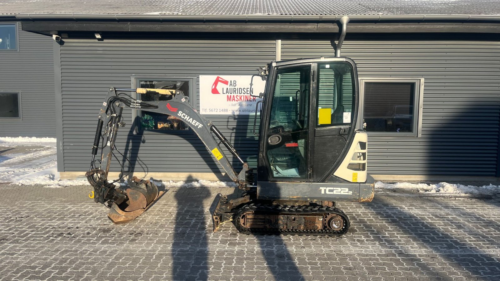 Bagger des Typs Terex tc22 Hydraulisk hurtigskifte Svensker planer skovl og 1 graveskovl., Gebrauchtmaschine in Rønnede (Bild 1)