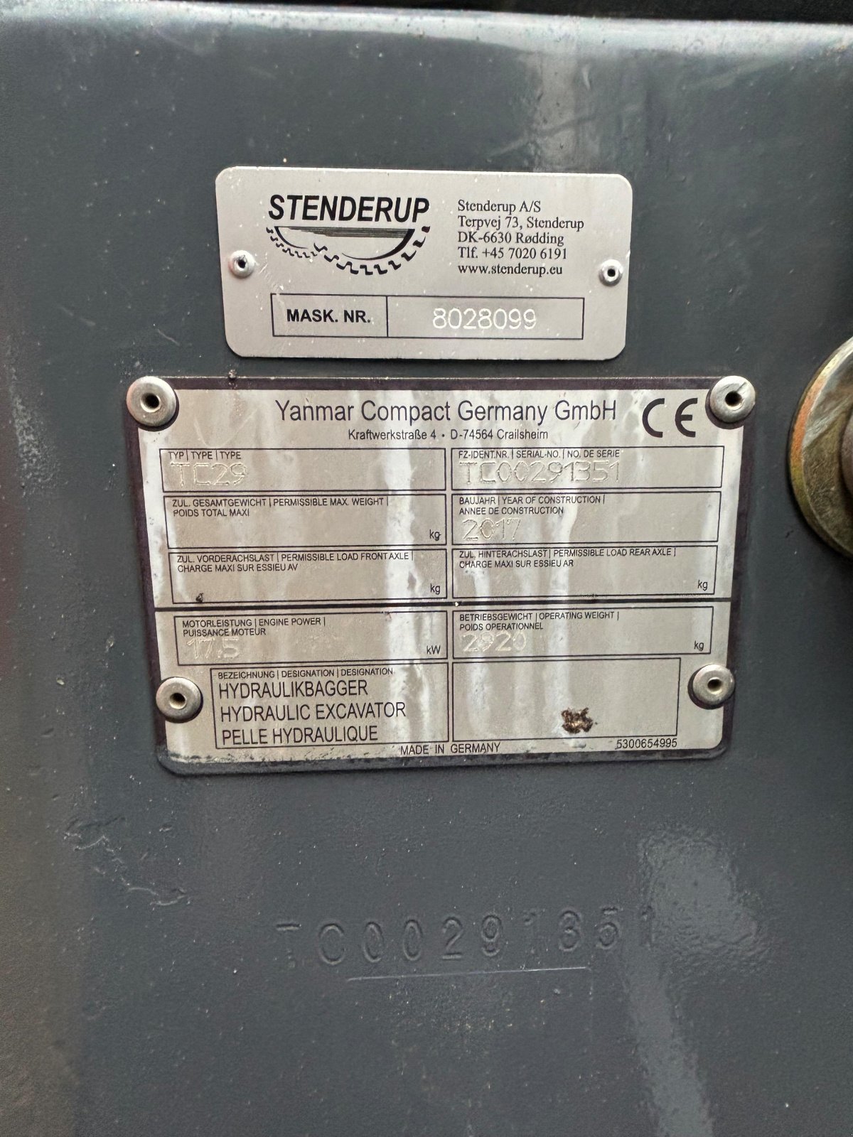 Bagger of the type Terex TC29, Gebrauchtmaschine in Rødding (Picture 13)