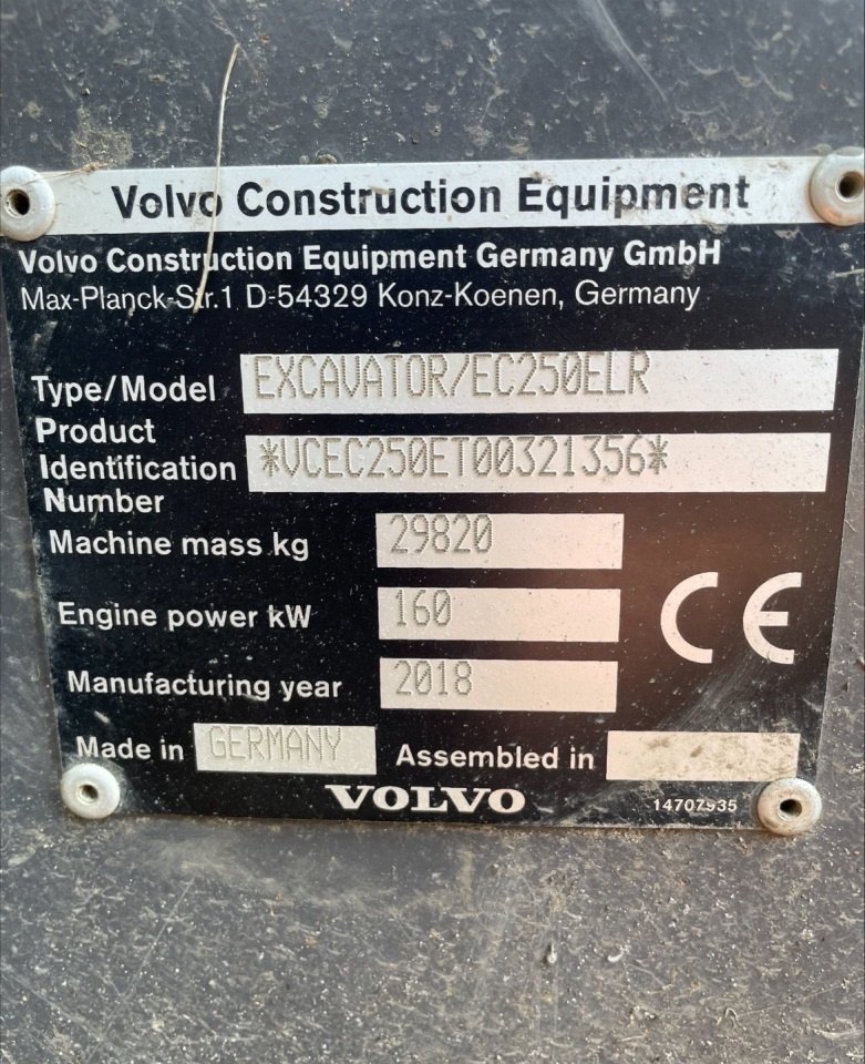 Bagger του τύπου Volvo 250E LR, Gebrauchtmaschine σε Skive (Φωτογραφία 7)