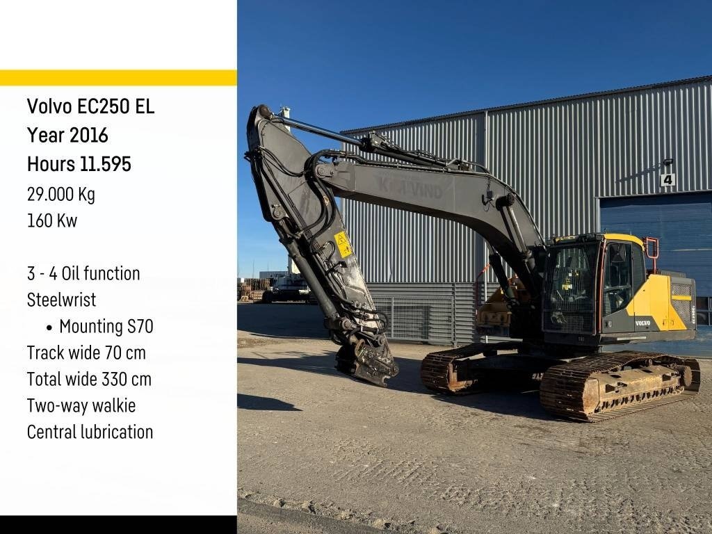 Bagger of the type Volvo EC 250 EL, Gebrauchtmaschine in Vojens (Picture 1)