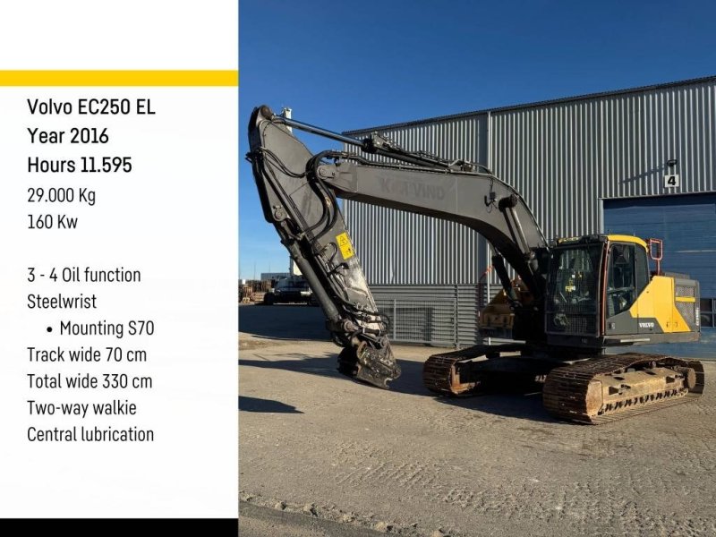 Bagger van het type Volvo EC 250 EL, Gebrauchtmaschine in Vojens (Foto 1)