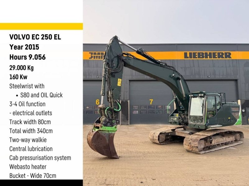 Bagger van het type Volvo EC 250 EL, Gebrauchtmaschine in Vojens (Foto 1)