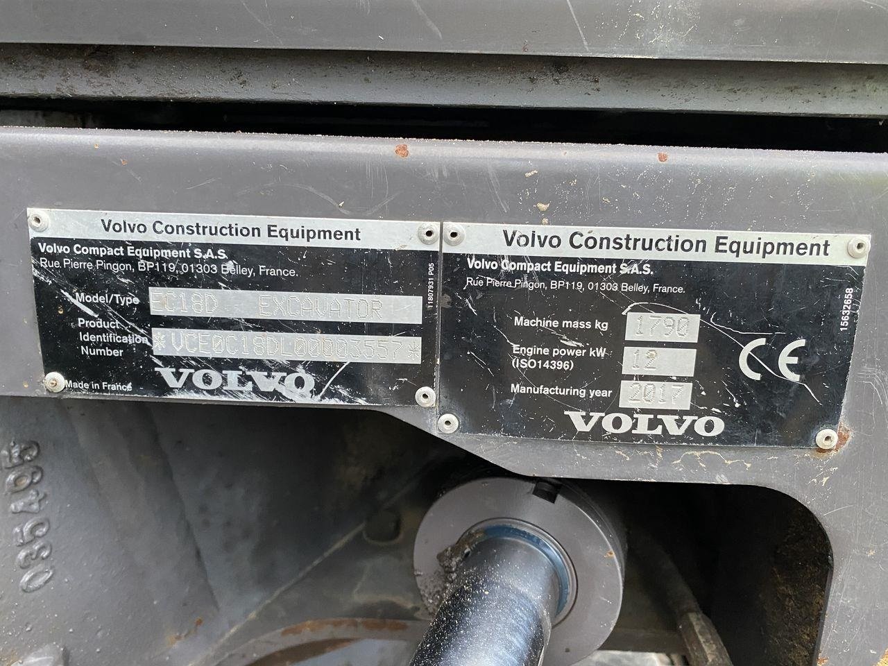 Bagger typu Volvo EC18D, Gebrauchtmaschine v Skive (Obrázek 11)