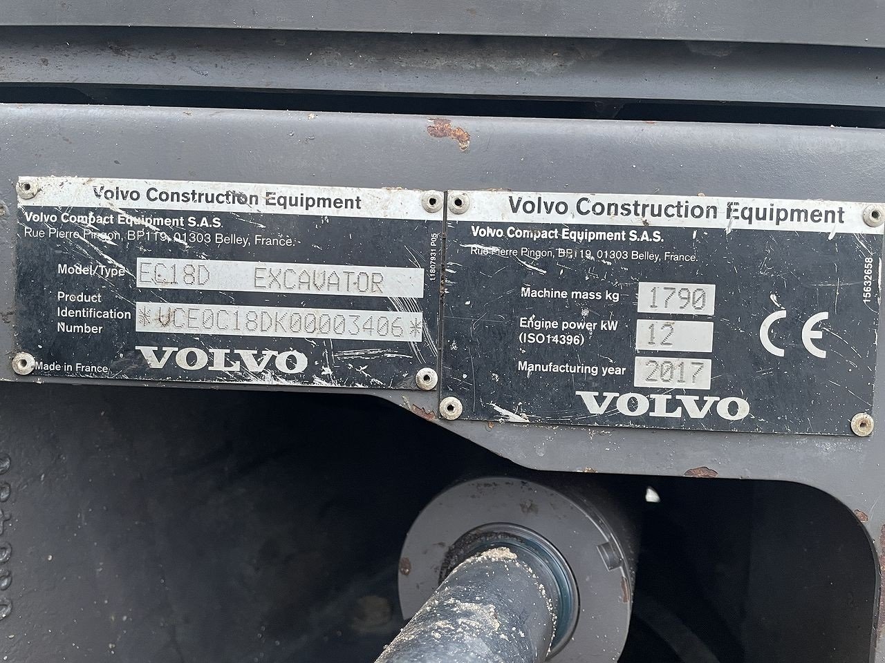 Bagger typu Volvo EC18D, Gebrauchtmaschine v Skive (Obrázek 12)