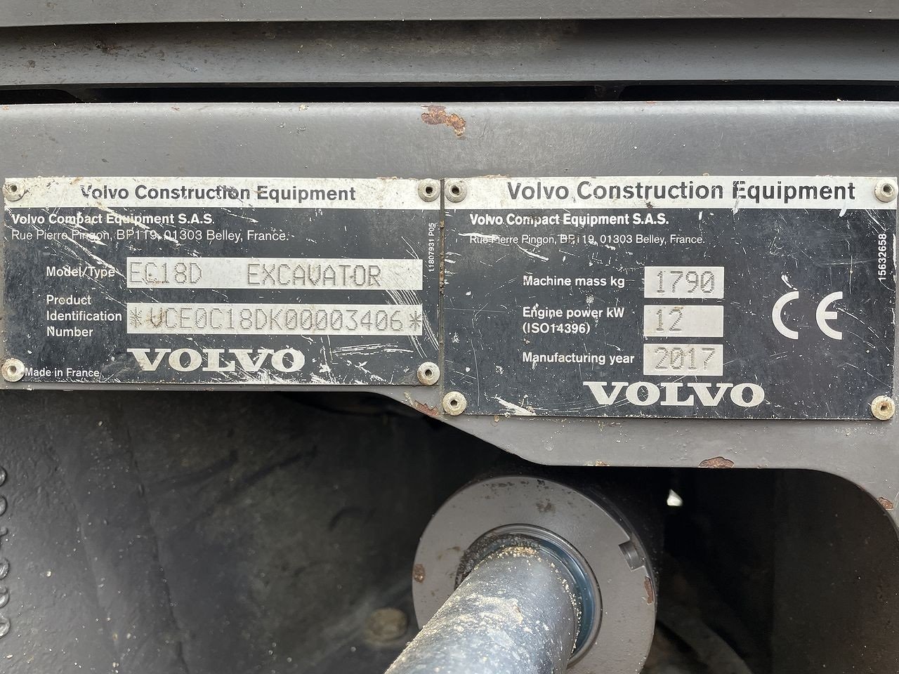 Bagger za tip Volvo EC18D, Gebrauchtmaschine u Skive (Slika 11)