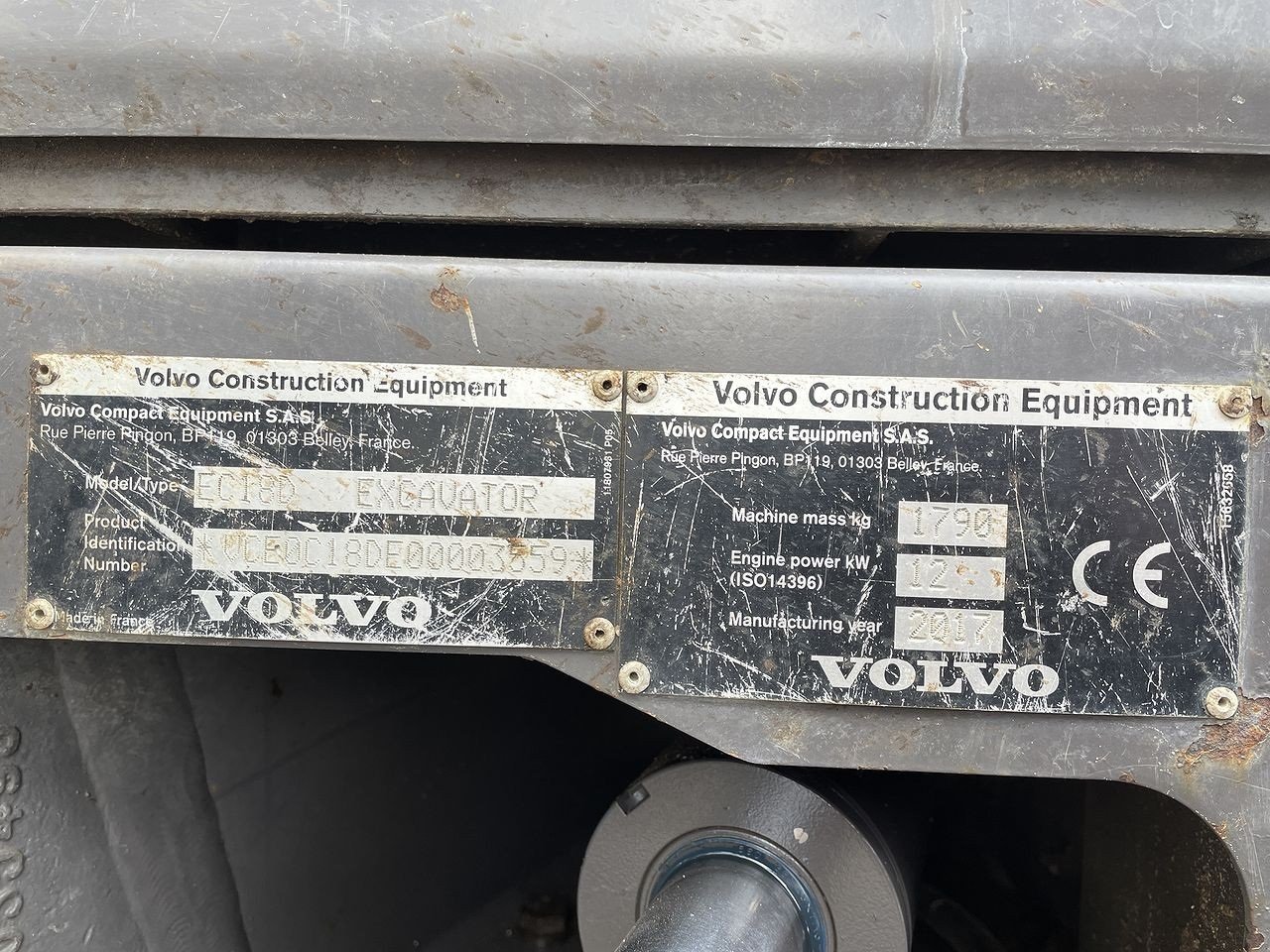 Bagger tip Volvo EC18D, Gebrauchtmaschine in Skive (Poză 11)