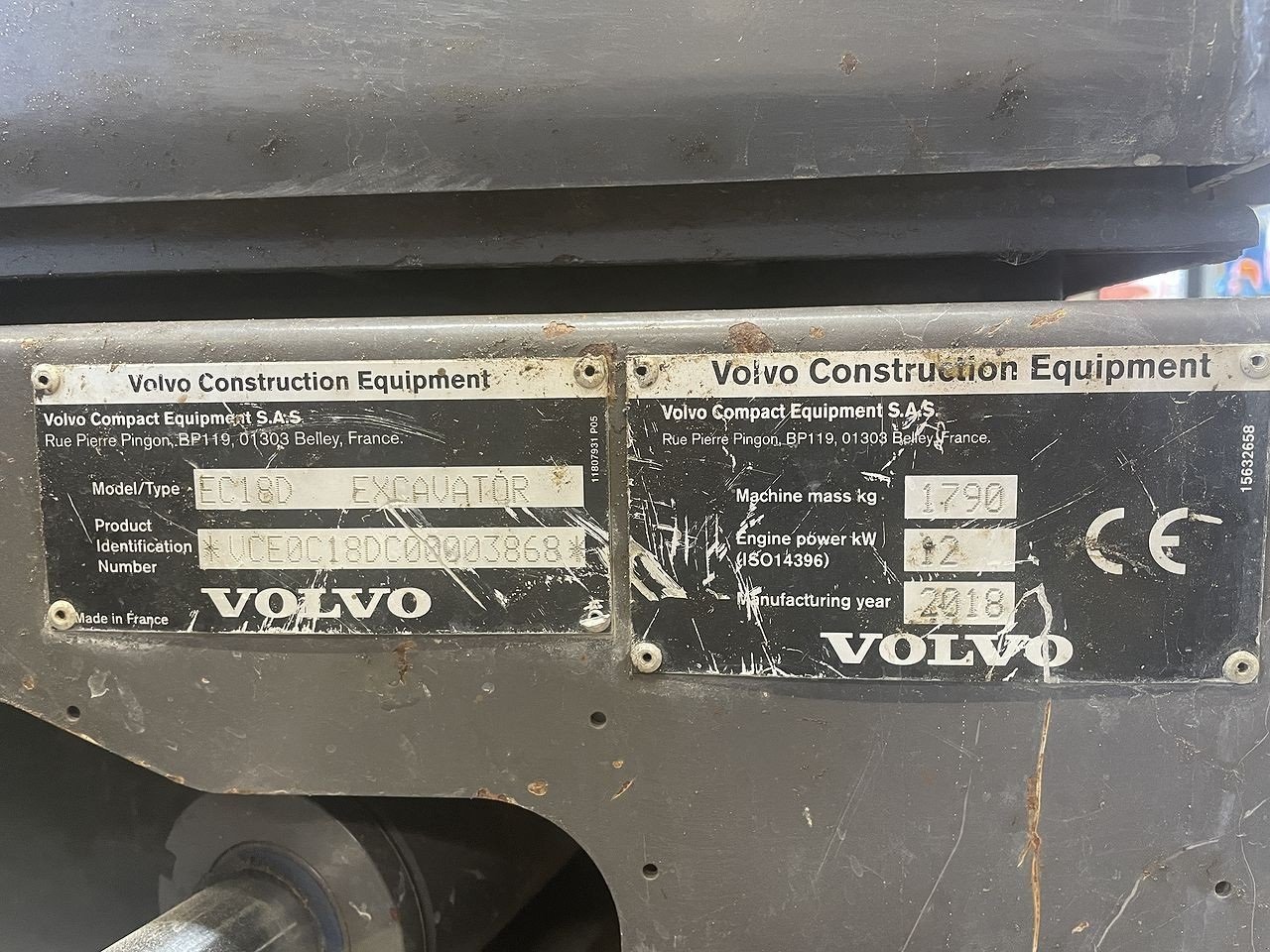 Bagger a típus Volvo EC18D, Gebrauchtmaschine ekkor: Skive (Kép 16)