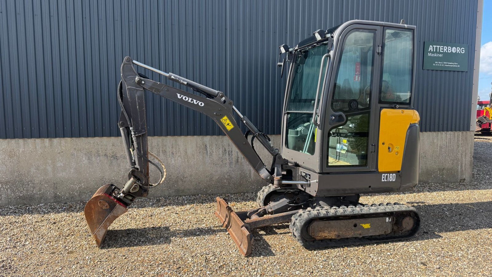 Bagger del tipo Volvo EC18D, Gebrauchtmaschine In Nykøbing Mors (Immagine 2)