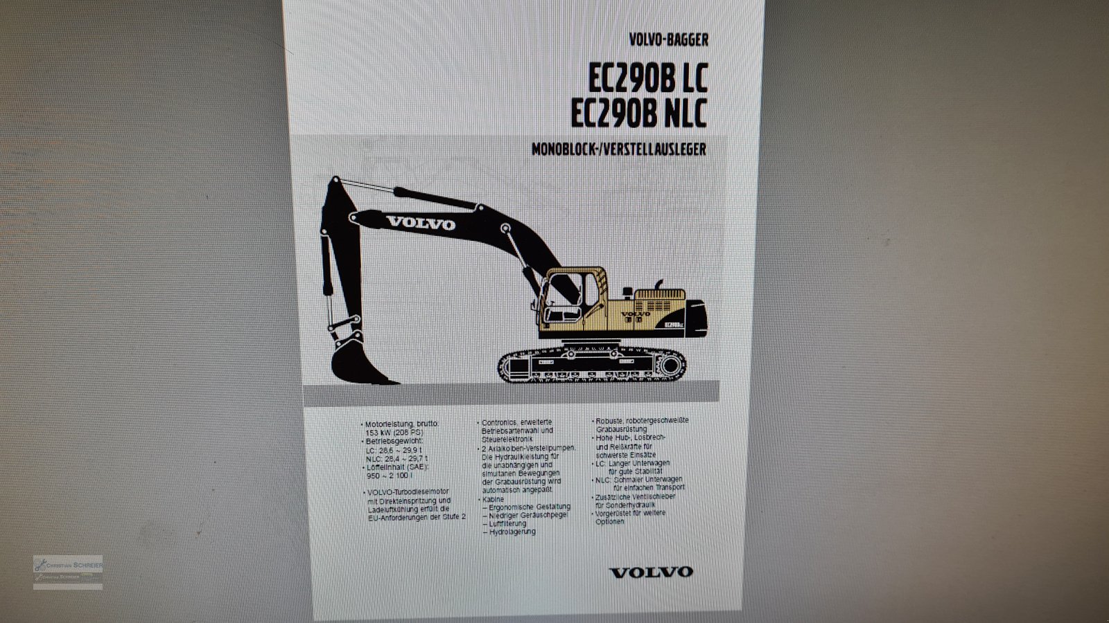 Bagger des Typs Volvo EC290B NLC, Gebrauchtmaschine in Lichtenau Stadtgebiet (Bild 26)