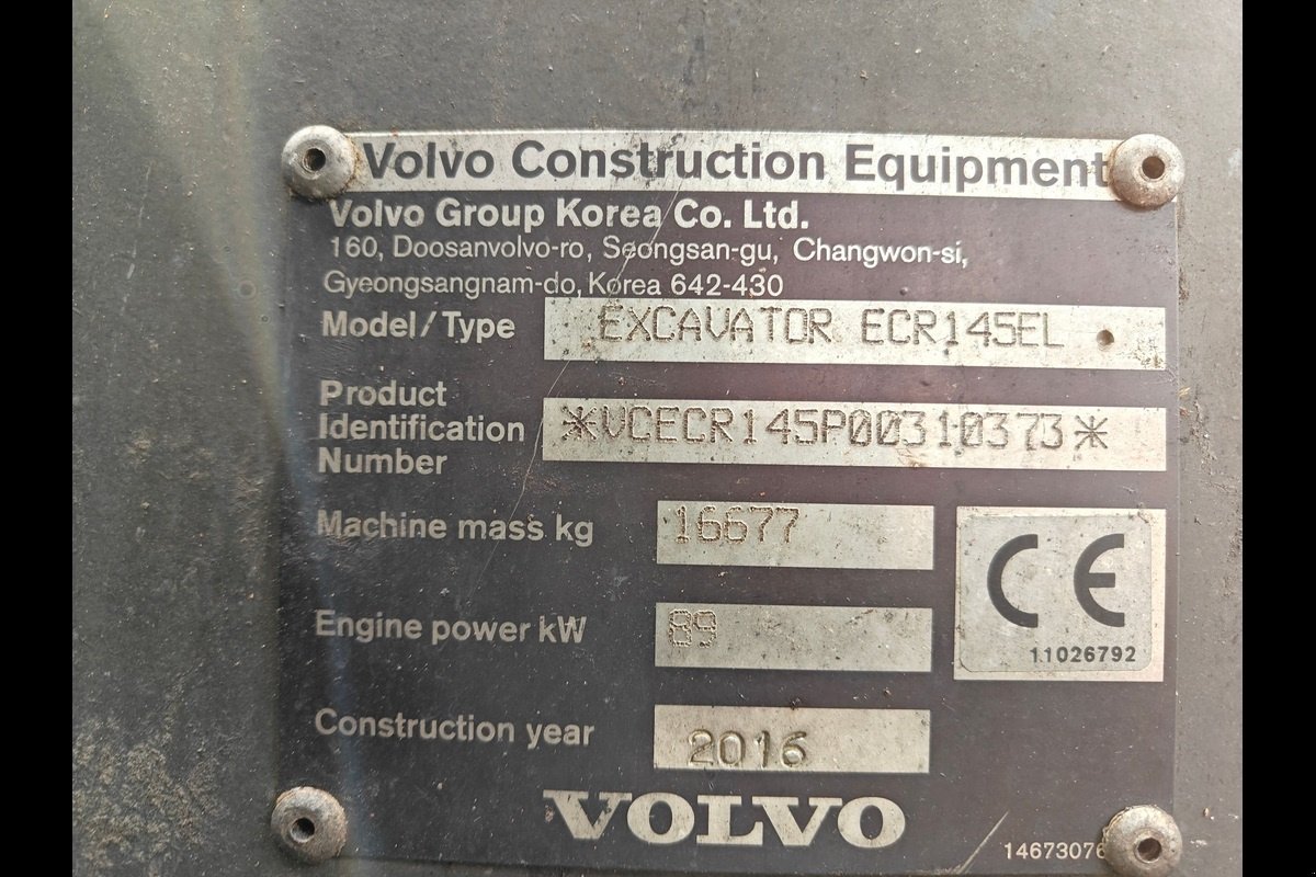 Bagger a típus Volvo ECR 145EL, Gebrauchtmaschine ekkor: Viborg (Kép 2)