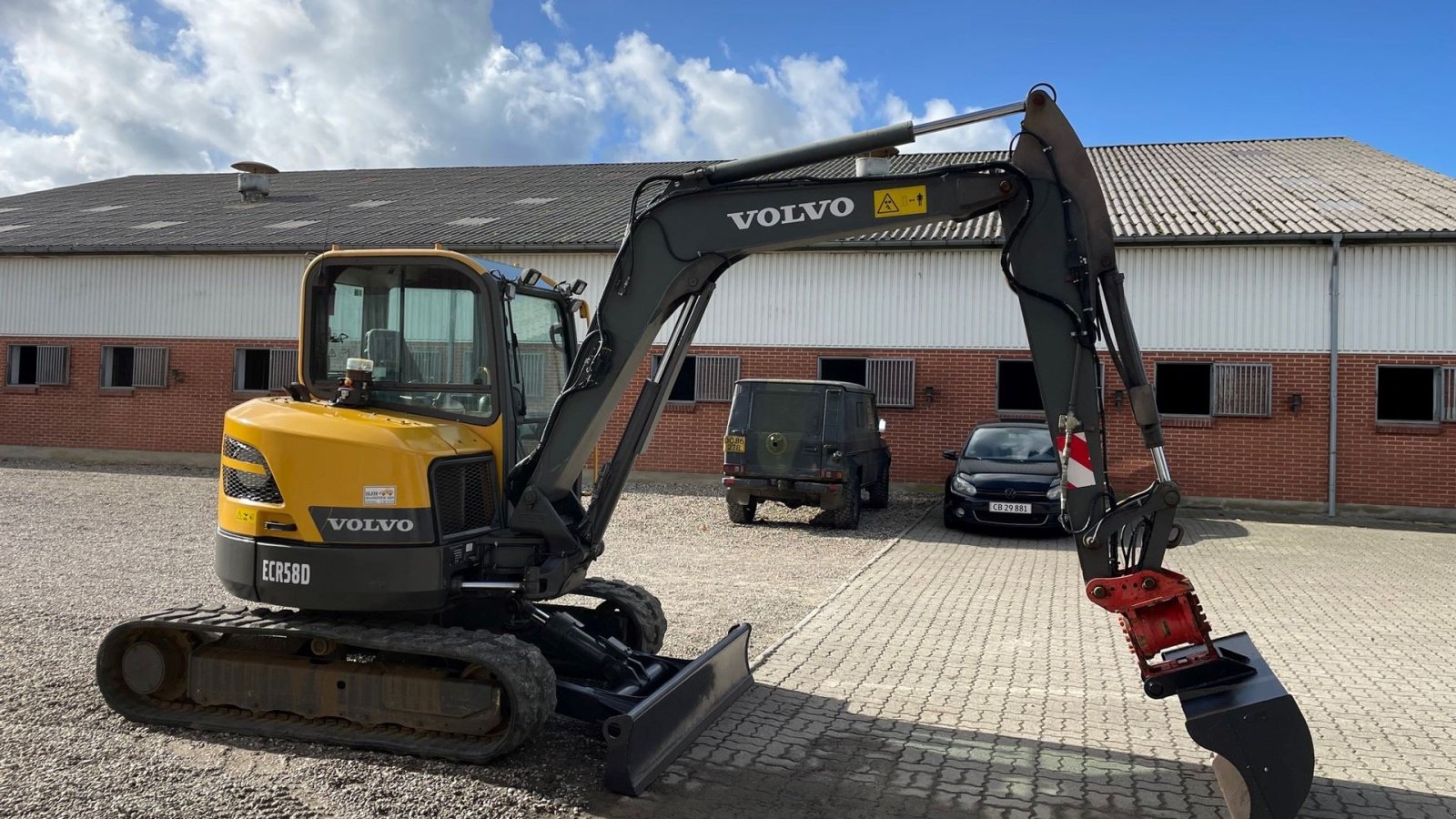 Bagger Türe ait Volvo ECR 58 D, Gebrauchtmaschine içinde Aabenraa (resim 12)