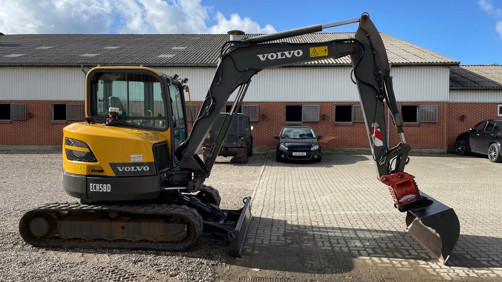 Bagger Türe ait Volvo ECR 58 D, Gebrauchtmaschine içinde Aabenraa (resim 11)