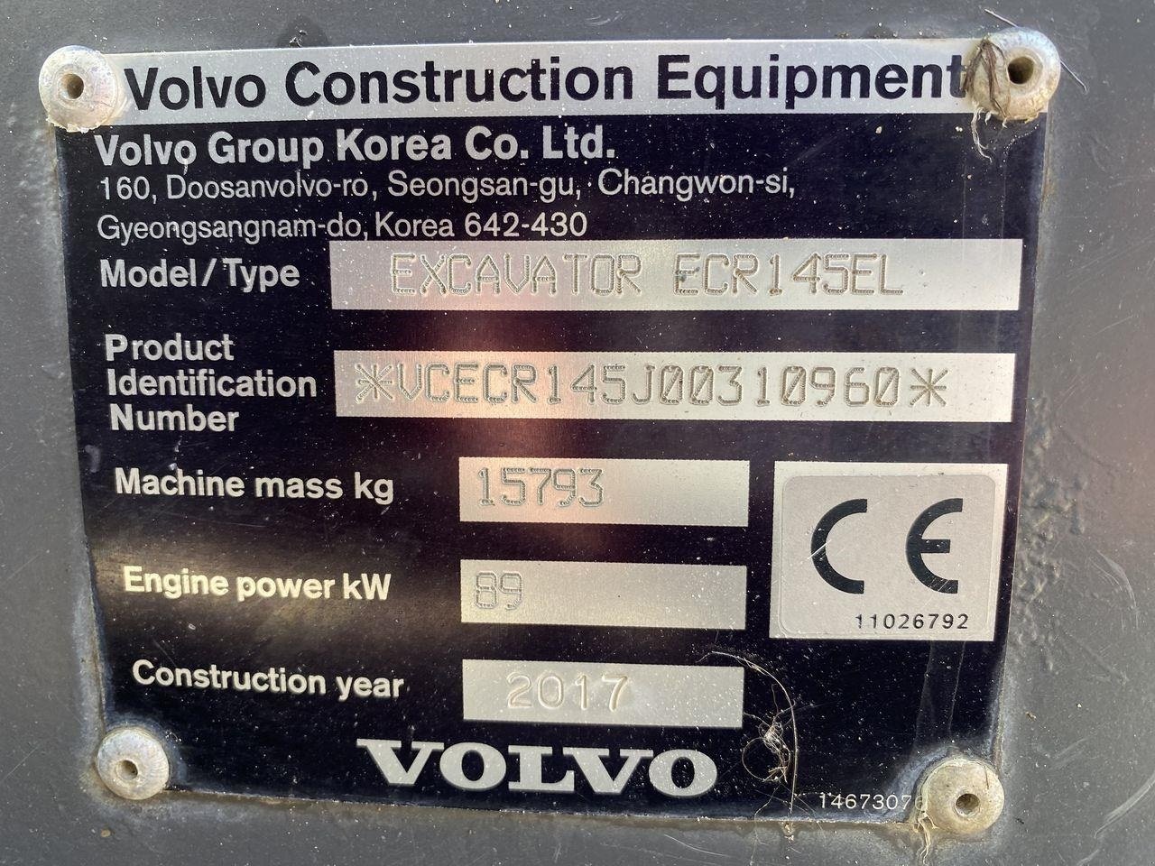 Bagger typu Volvo ECR145EL, Gebrauchtmaschine v Skive (Obrázek 11)